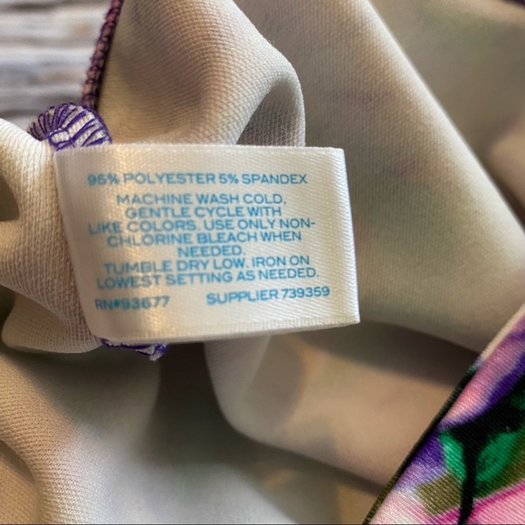 L’Amour Nanette Lepore Watercolor Polka Dot Stretchy Mini Pencil Skirt Sz M - Picture 6 of 8